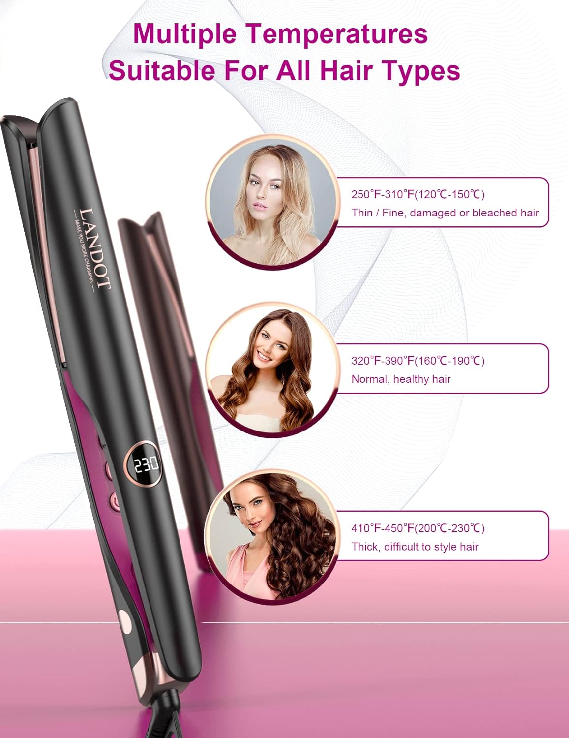 Hair Straightener and Curler 2 in 1