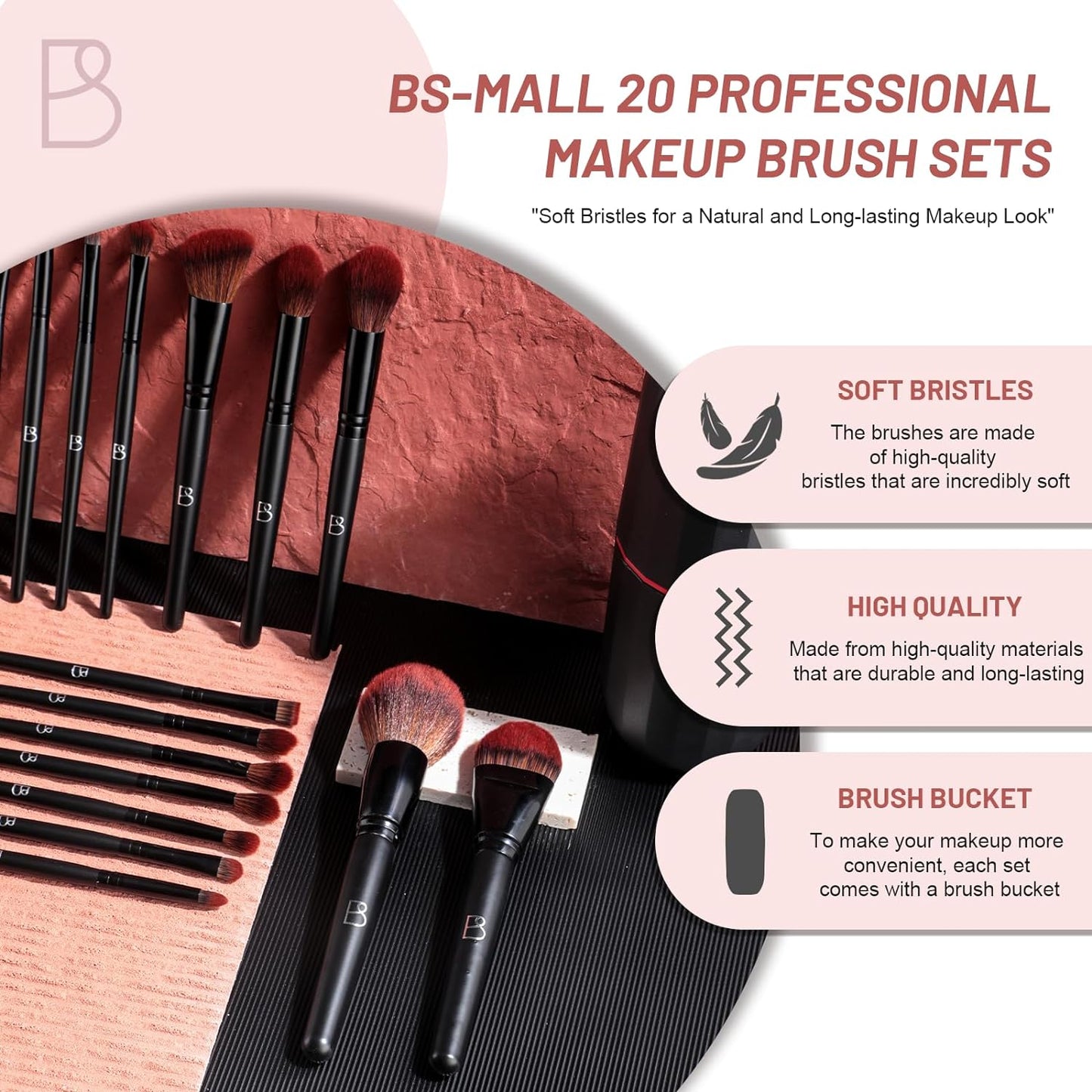 Professional Makeup Brushes Set of 20Pcs